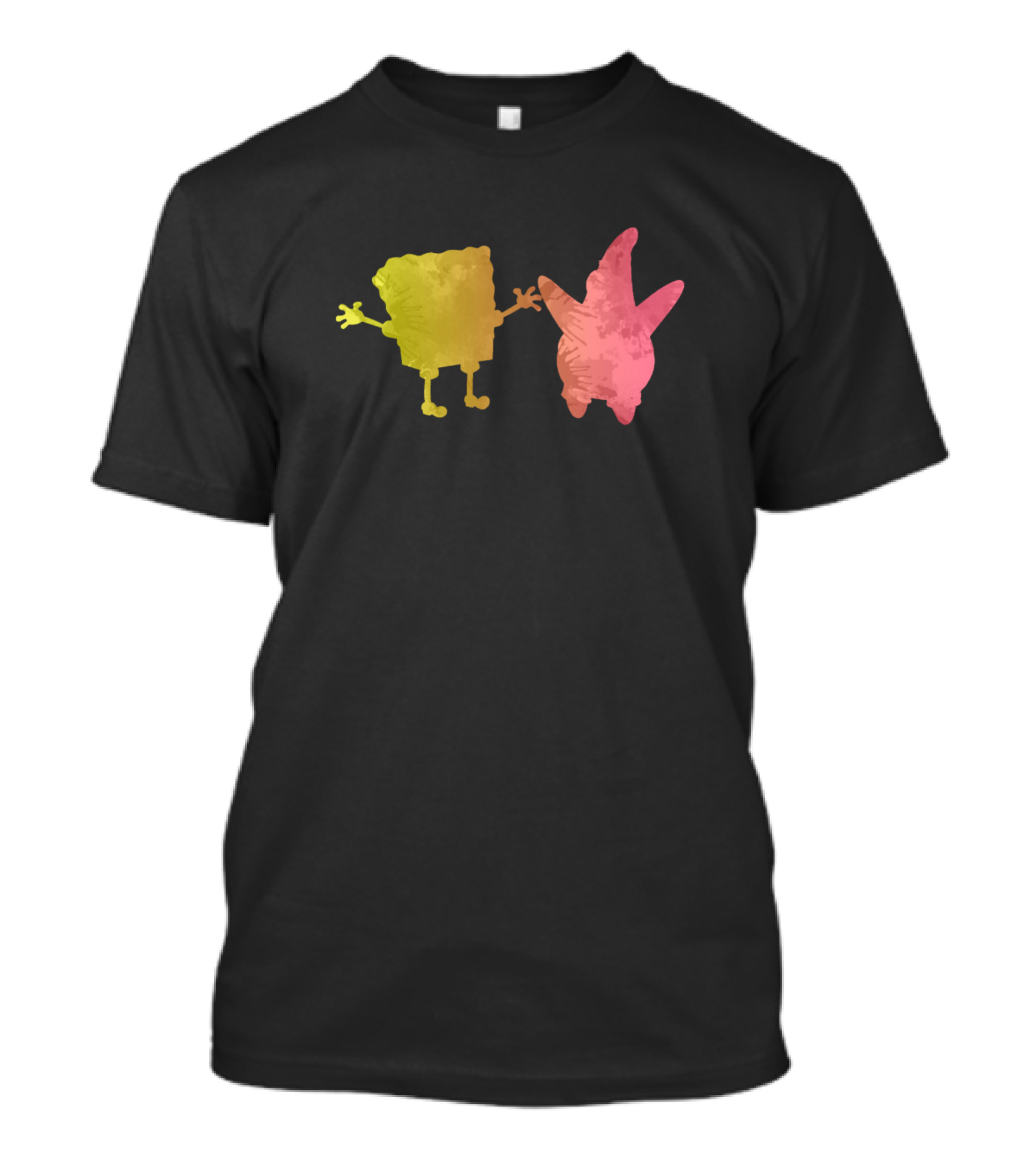 SpongeBob SquarePants And Patrick Star Watercolor T-Shirt