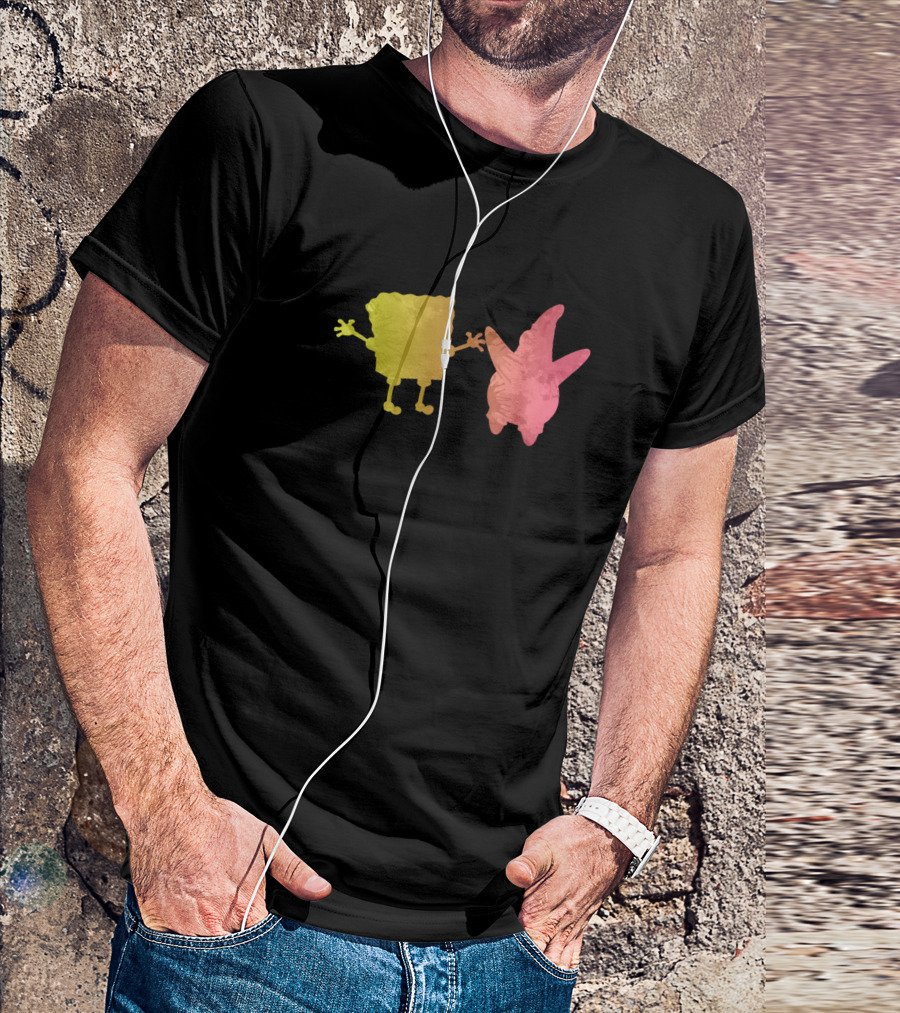 SpongeBob SquarePants And Patrick Star Watercolor T-Shirt