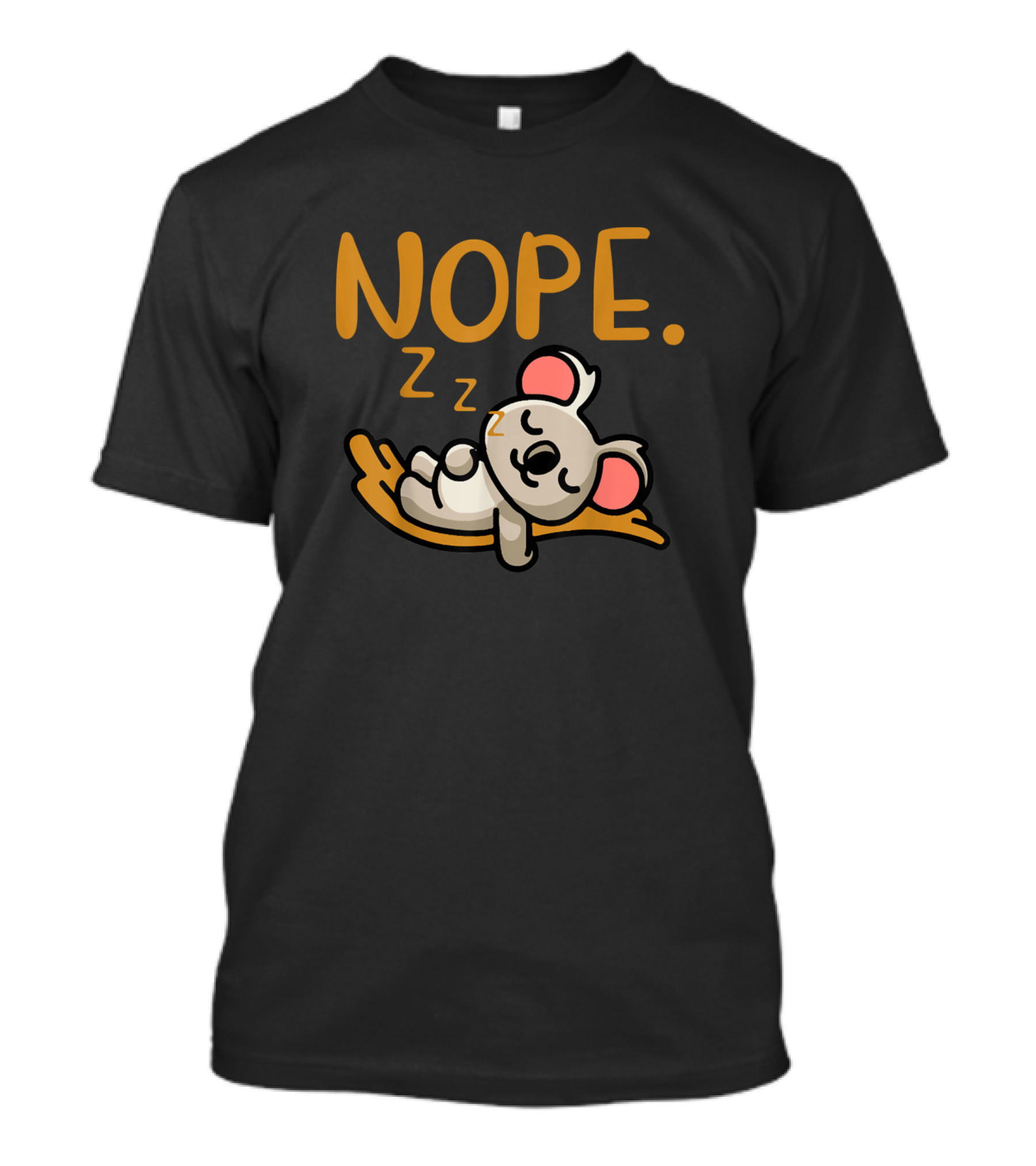 Koala Nope Zzz Funny Lazy People T-Shirt