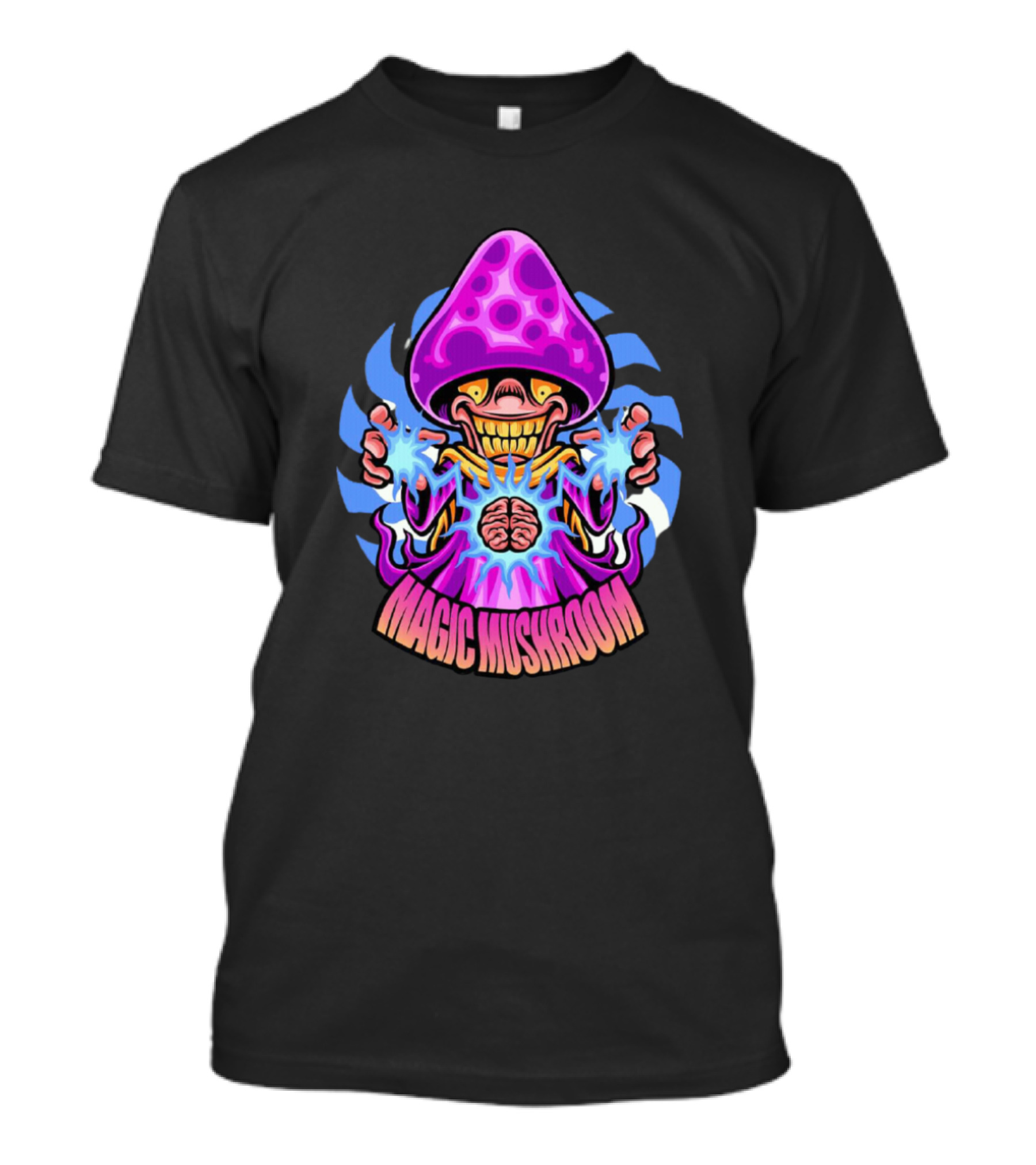 MAGIC MUSHROOM PSYCHEDELIC WIZARD WITH ELECTRIC ENERGY T-Shirt