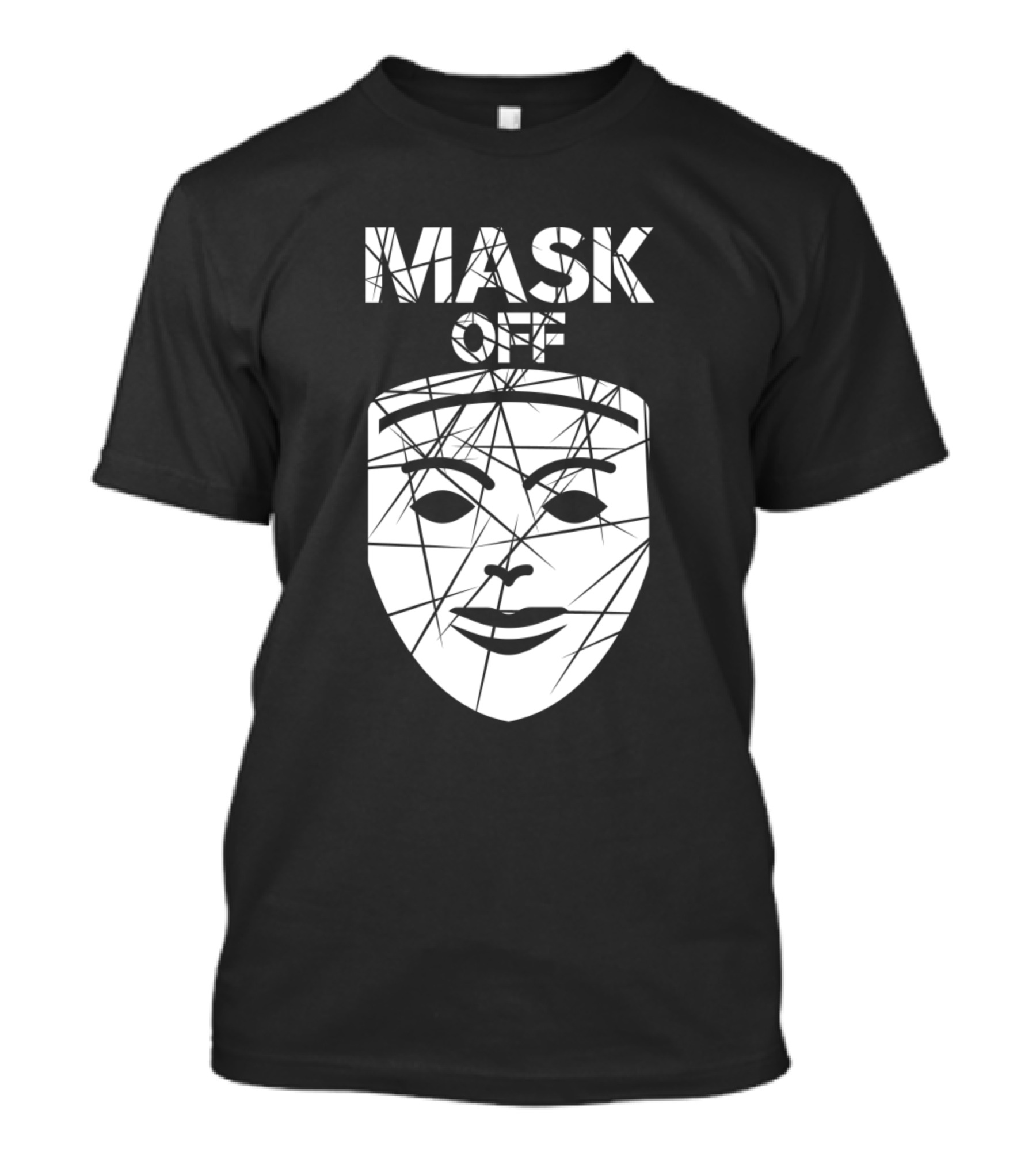 Mask Off Broken Classical Face T-Shirt