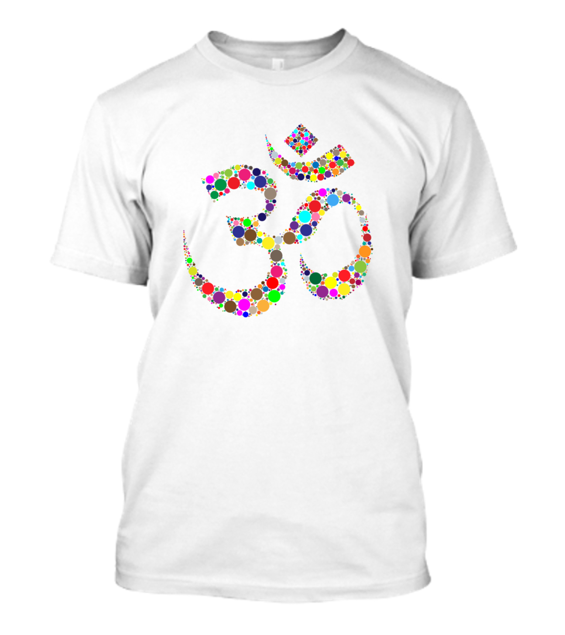 Om Symbol Colorful Dots T-Shirt