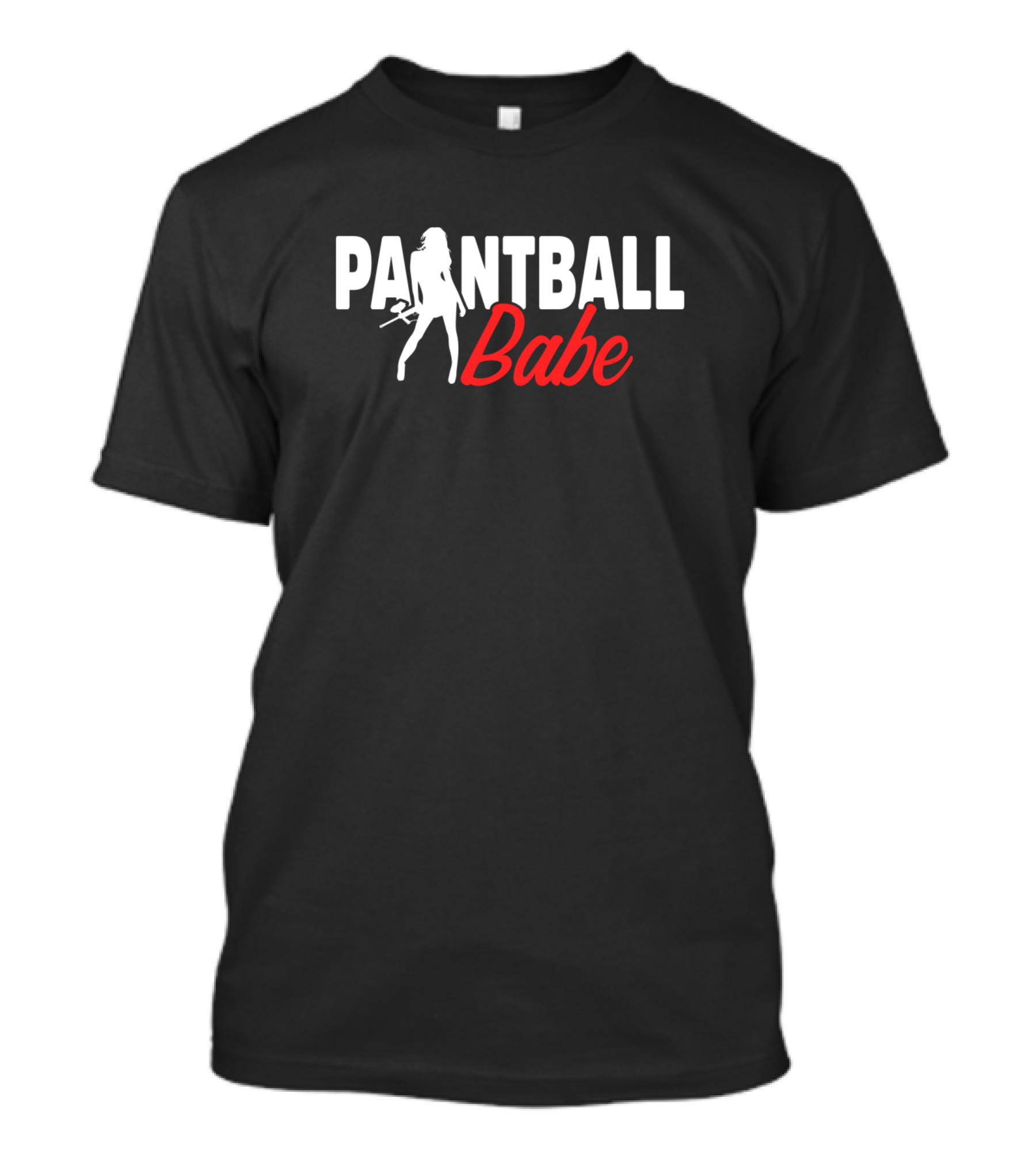 Paintball Babe Woodsball Paintballer Team Player T-Shirt