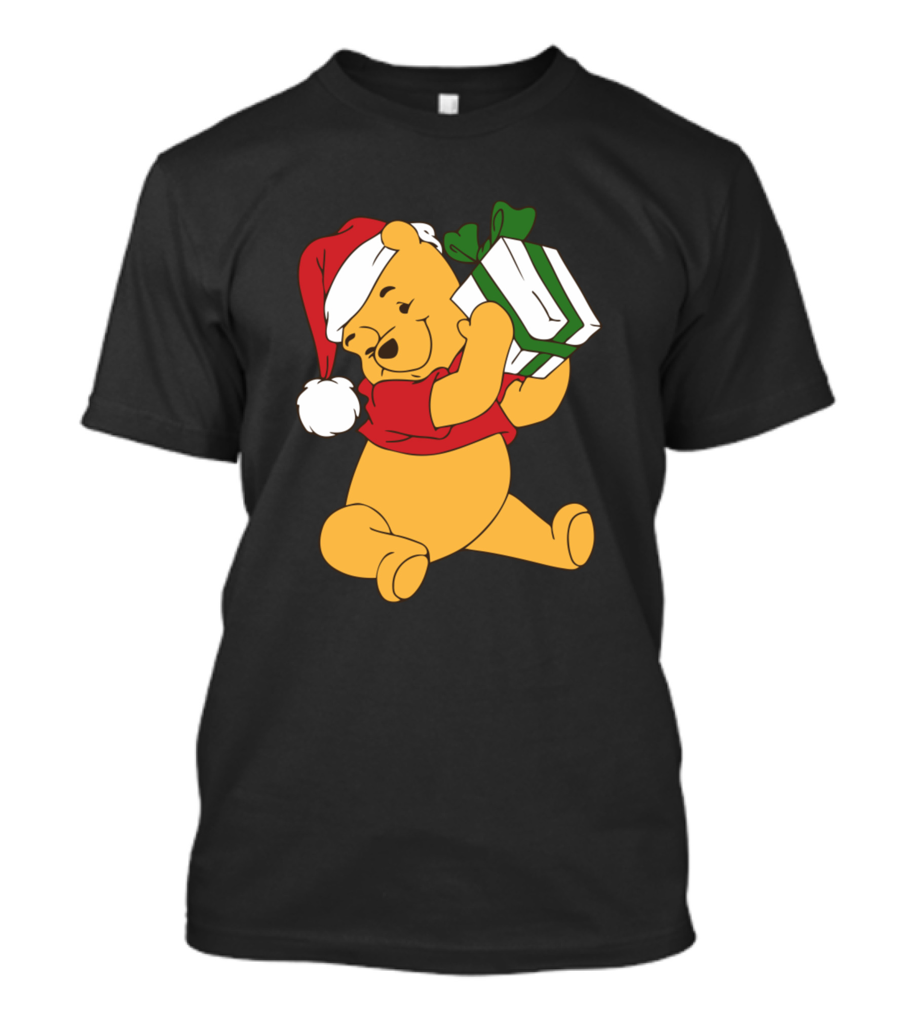 Pooh Santa Christmas Gift T-Shirt