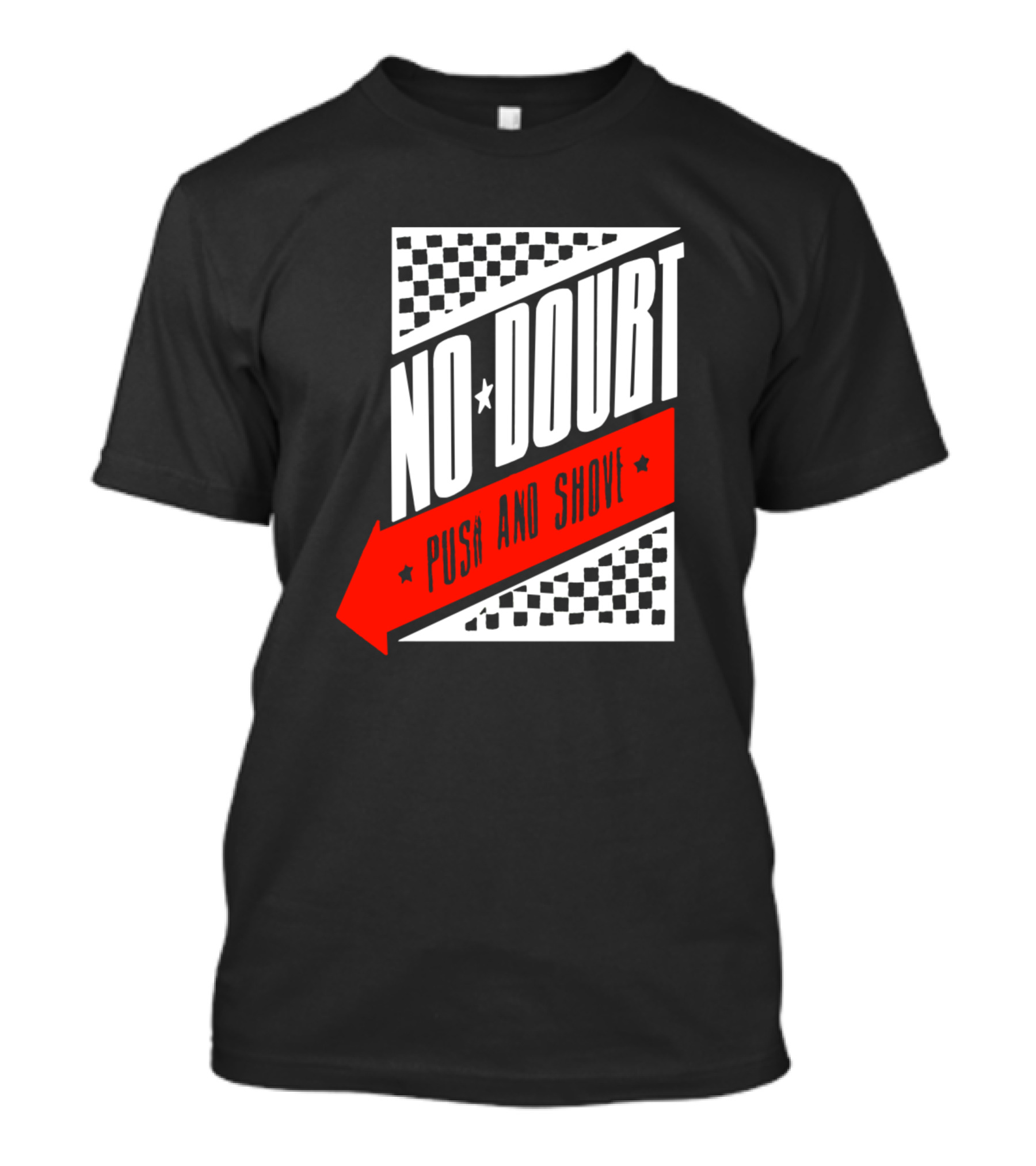 No Doubt Push And Shove Checkered Arrow Band T-Shirt