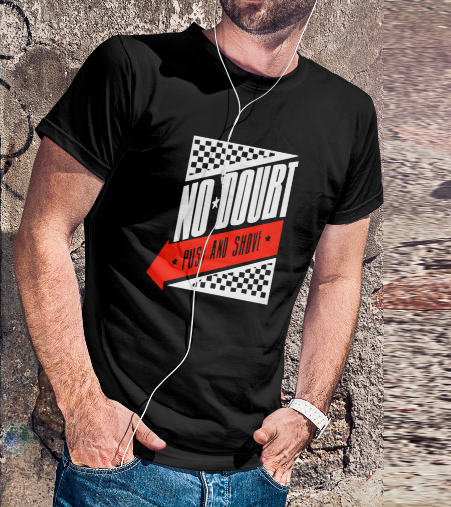 No Doubt Push And Shove Checkered Arrow Band T-Shirt
