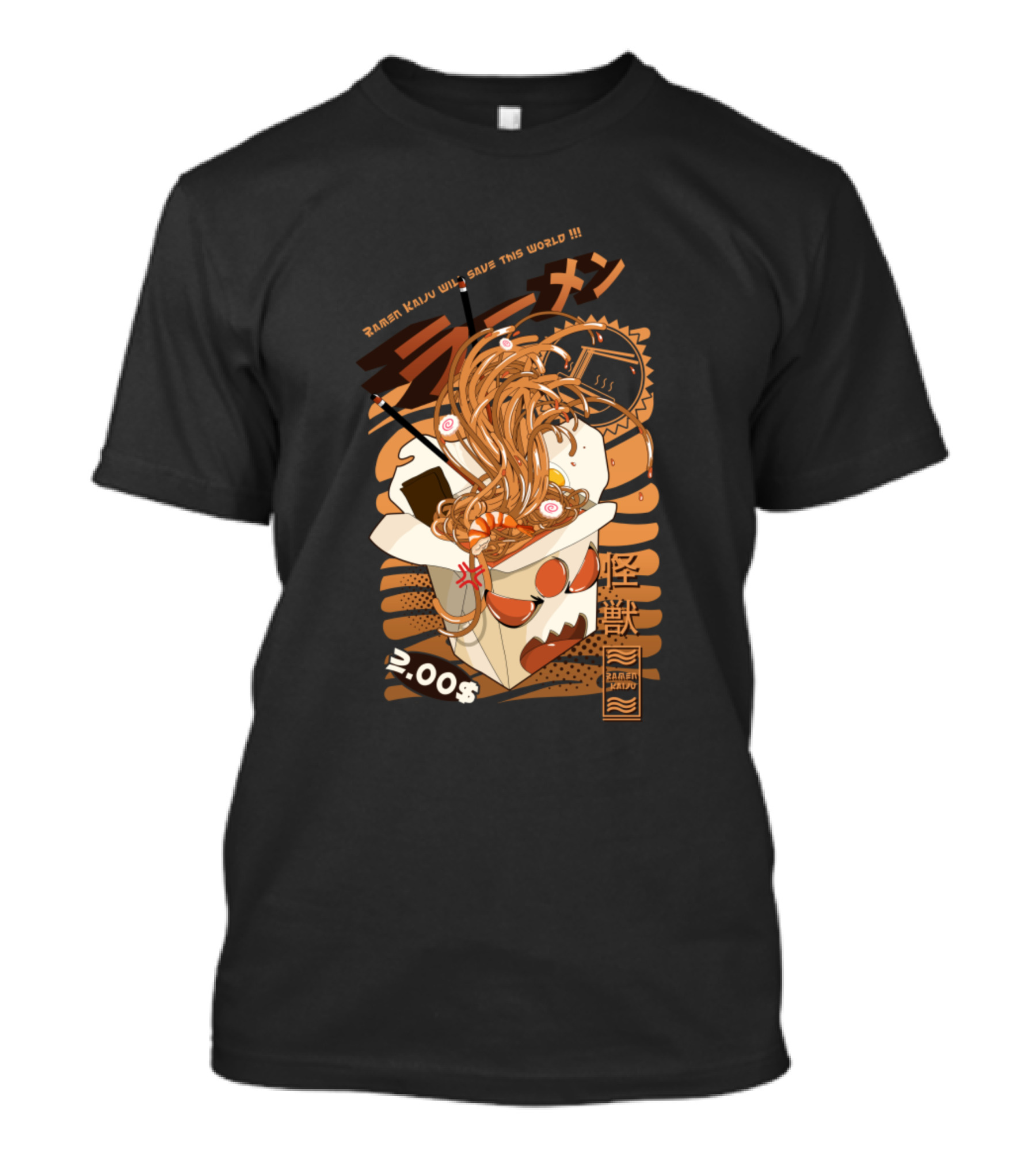 Ramen Kaiju Will Save This World Kaiju Monster Noodles Box 2.00$ T-Shirt