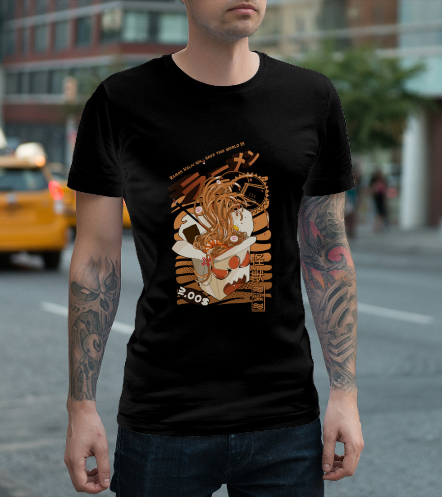 Ramen Kaiju Will Save This World Kaiju Monster Noodles Box 2.00$ T-Shirt