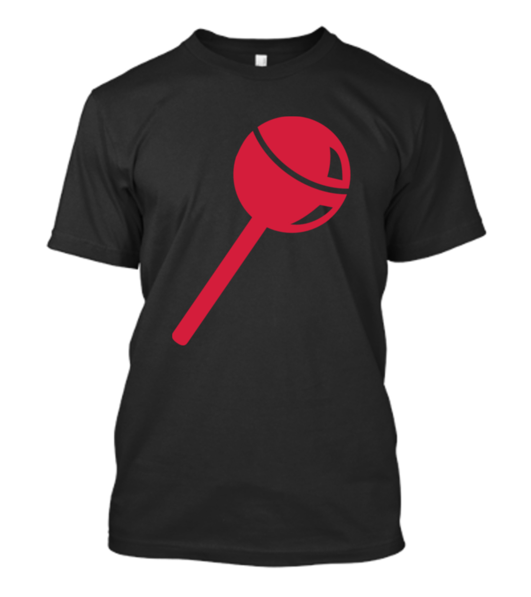 Red Lollipop Icon Bold Minimalist T-Shirt