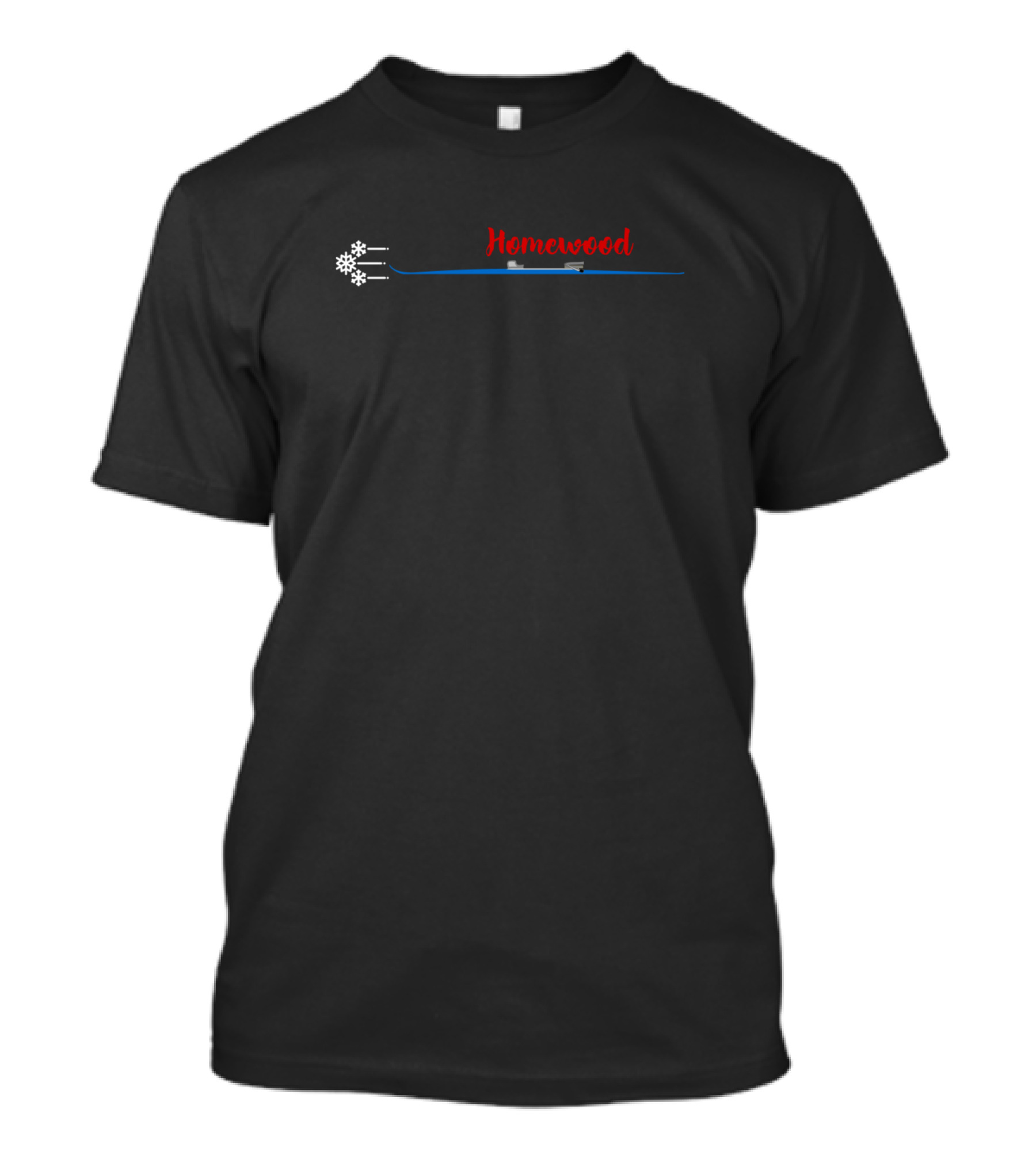 Homewood Ski Resort Snowflake Lift United States T-Shirt