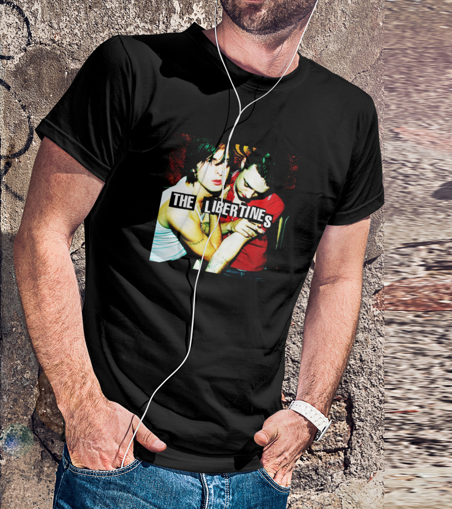 The Libertines Band Iconic Duo Photo T-Shirt