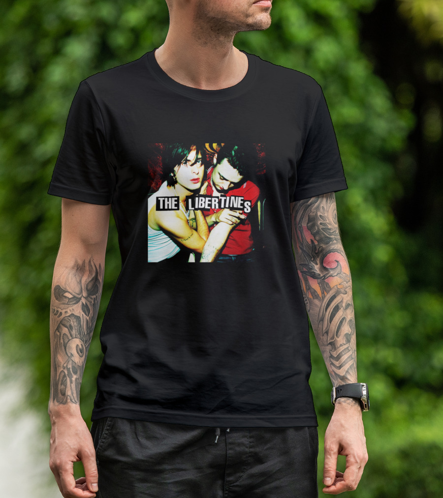The Libertines Band Iconic Duo Photo T-Shirt