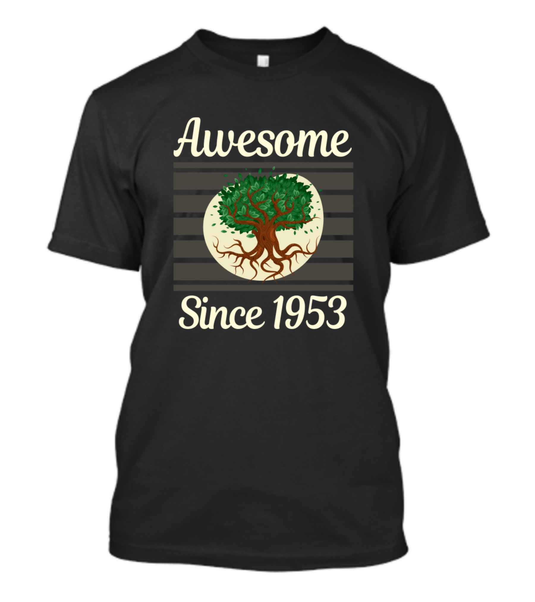 Awesome Since 1953 Vintage Tree Life T-Shirt