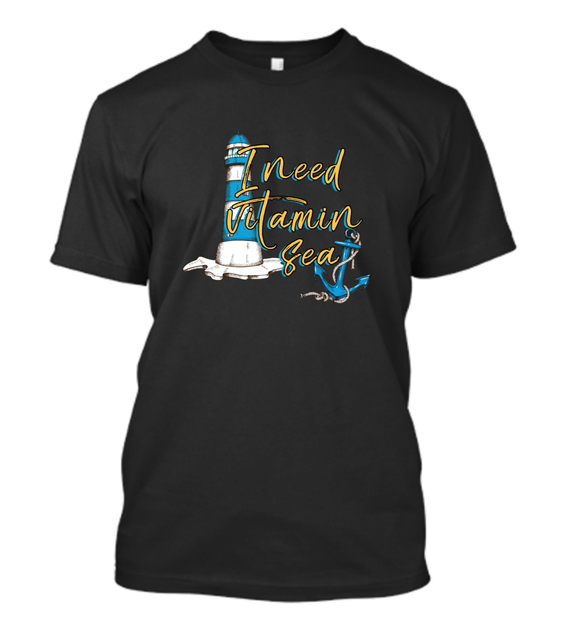 I Need Vitamin Sea Lighthouse Anchor Vacation Holiday T-Shirt