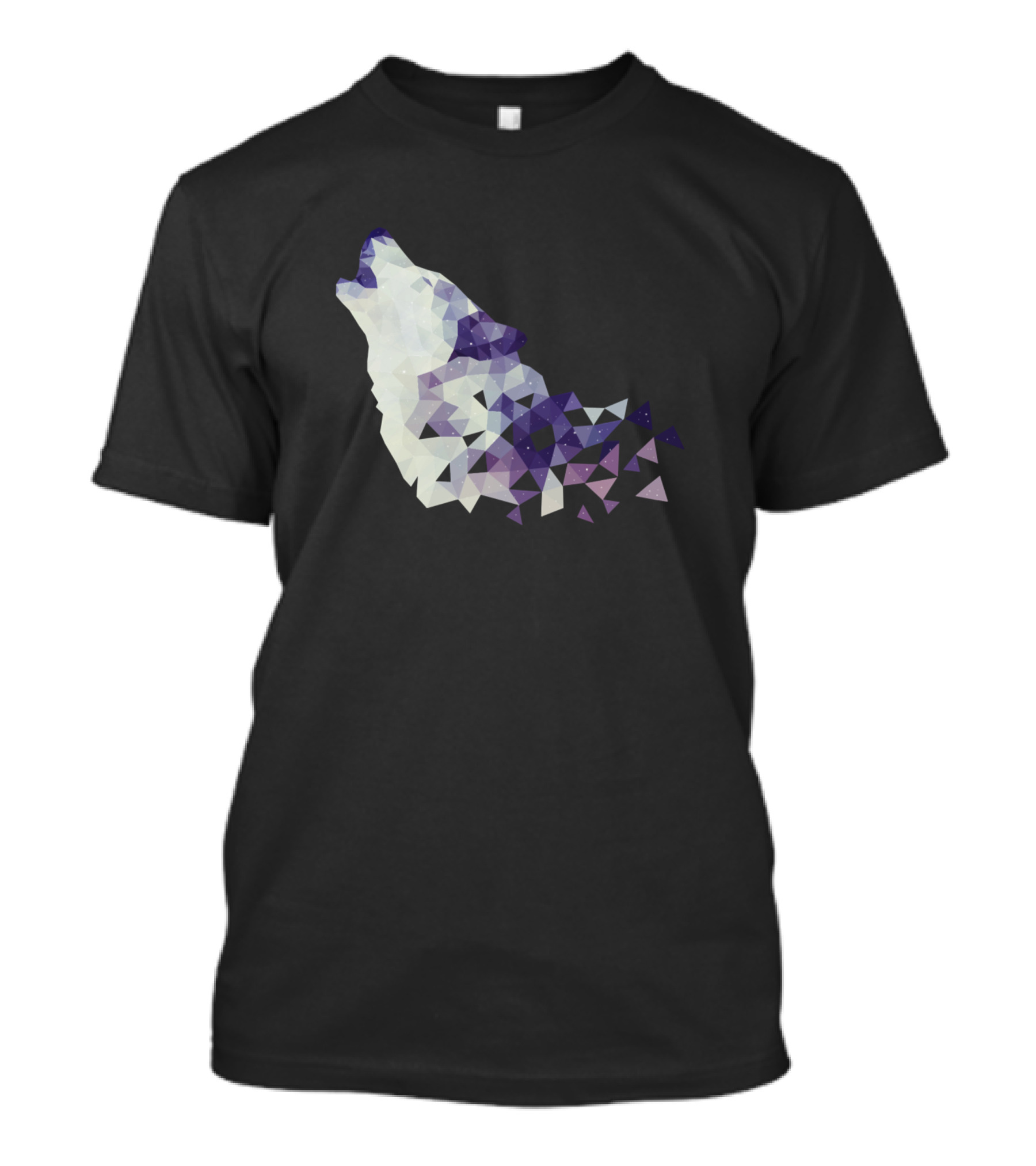 Wolf Wolf Wild Life Cute Moon Geometric Howling Wolf T-Shirt