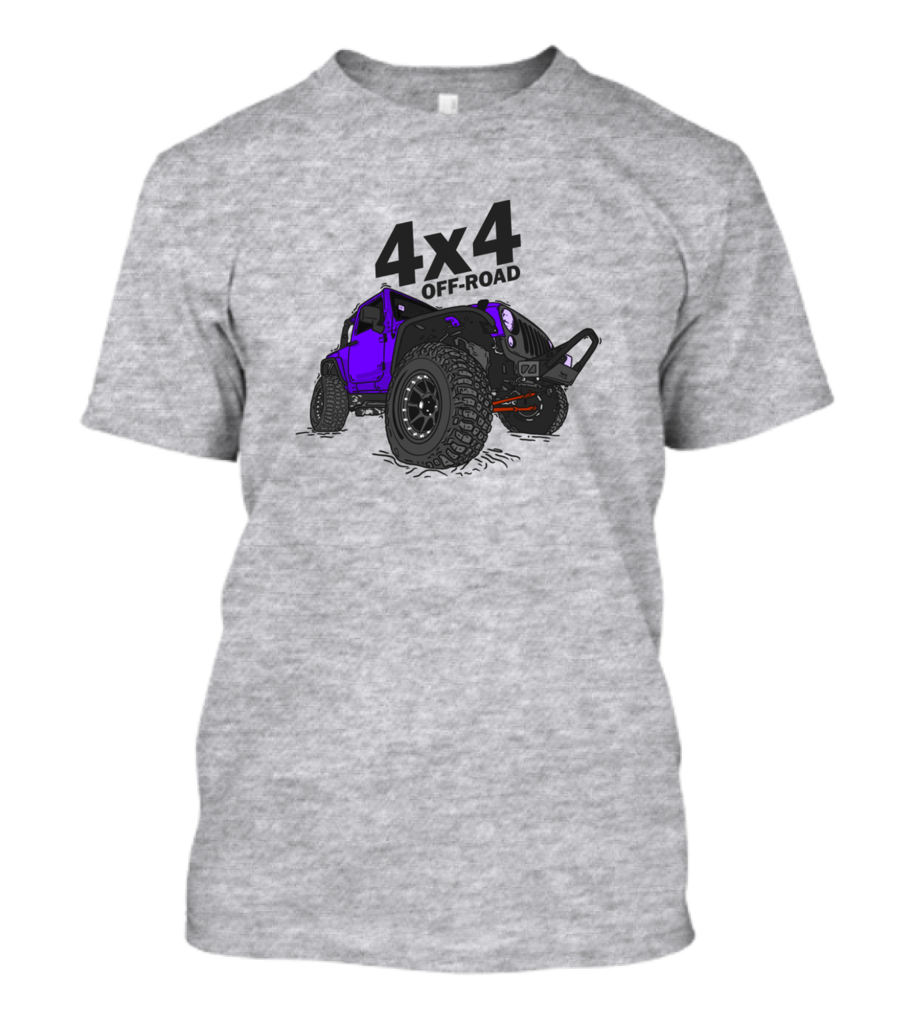 4X4 Off Road Jeep Purple Rugged Adventure Vehicle T-Shirt