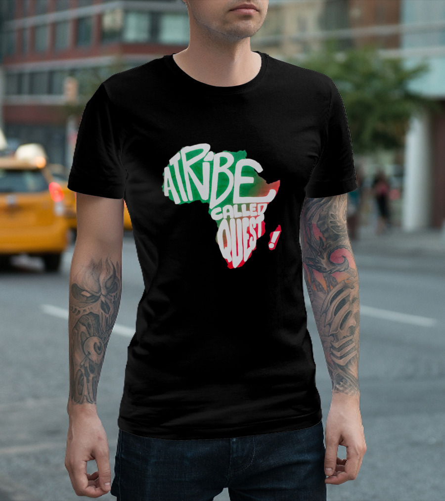 A Tribe Called Quest Africa Map Red Green T-Shirt