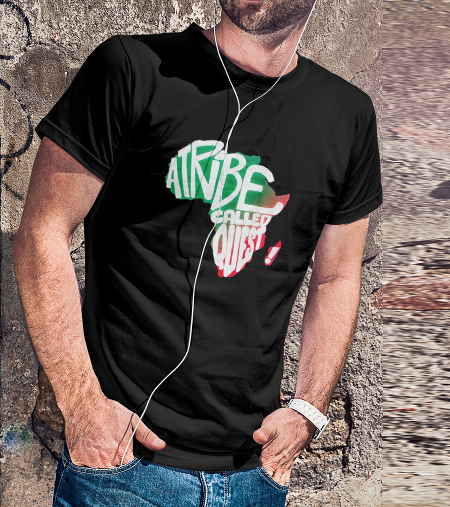 A Tribe Called Quest Africa Map Red Green T-Shirt