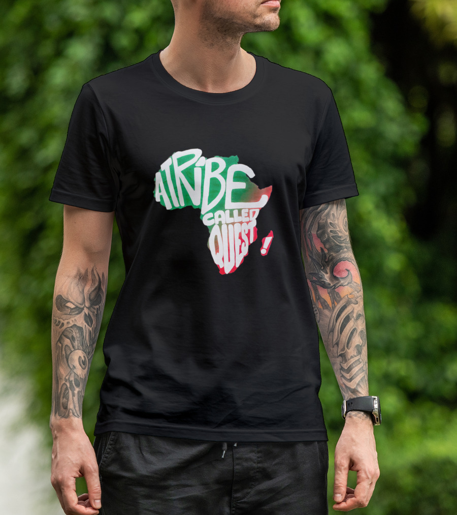 A Tribe Called Quest Africa Map Red Green T-Shirt