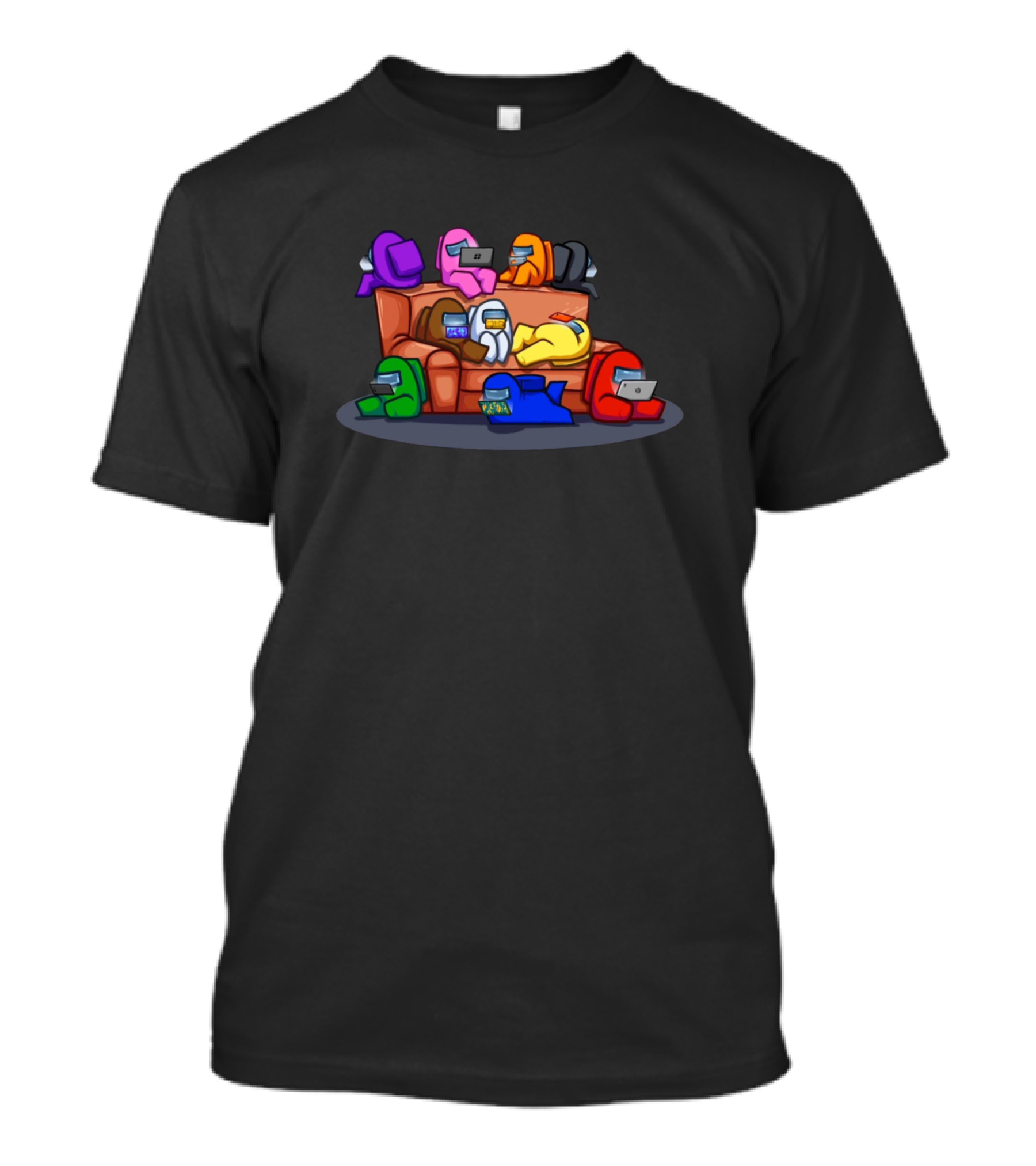 Among Us Family Crewmates Cozy Gaming Together T-Shirt