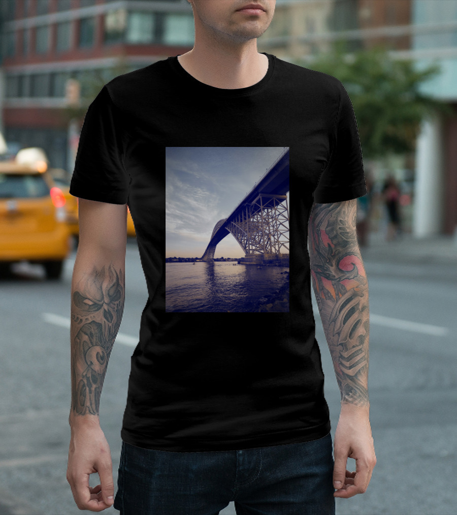Bayonne Bridge Scenic View Historic Iconic Landmark Architecture T-Shirt