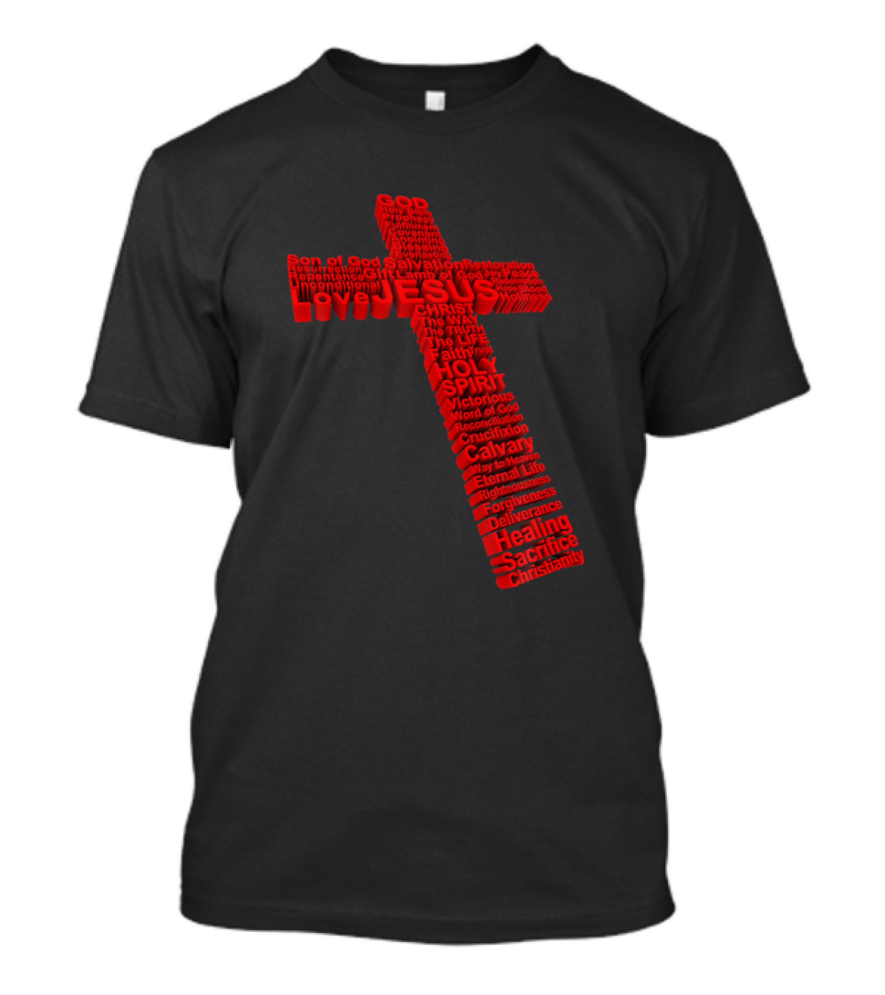 Jesus God Faith Holy Spirit Son Of God Salvation Cross Healing Christianity T-Shirt