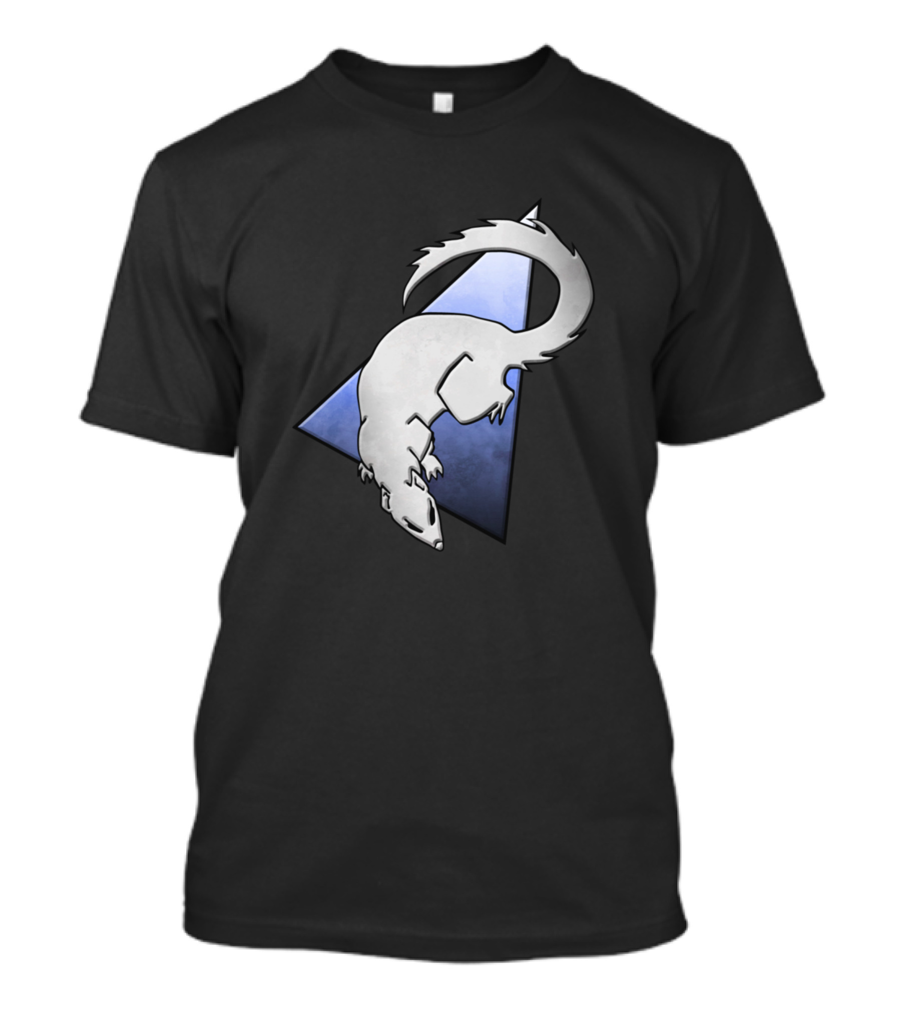Clan Mongoose Silver Emblem With Triangular Background T-Shirt