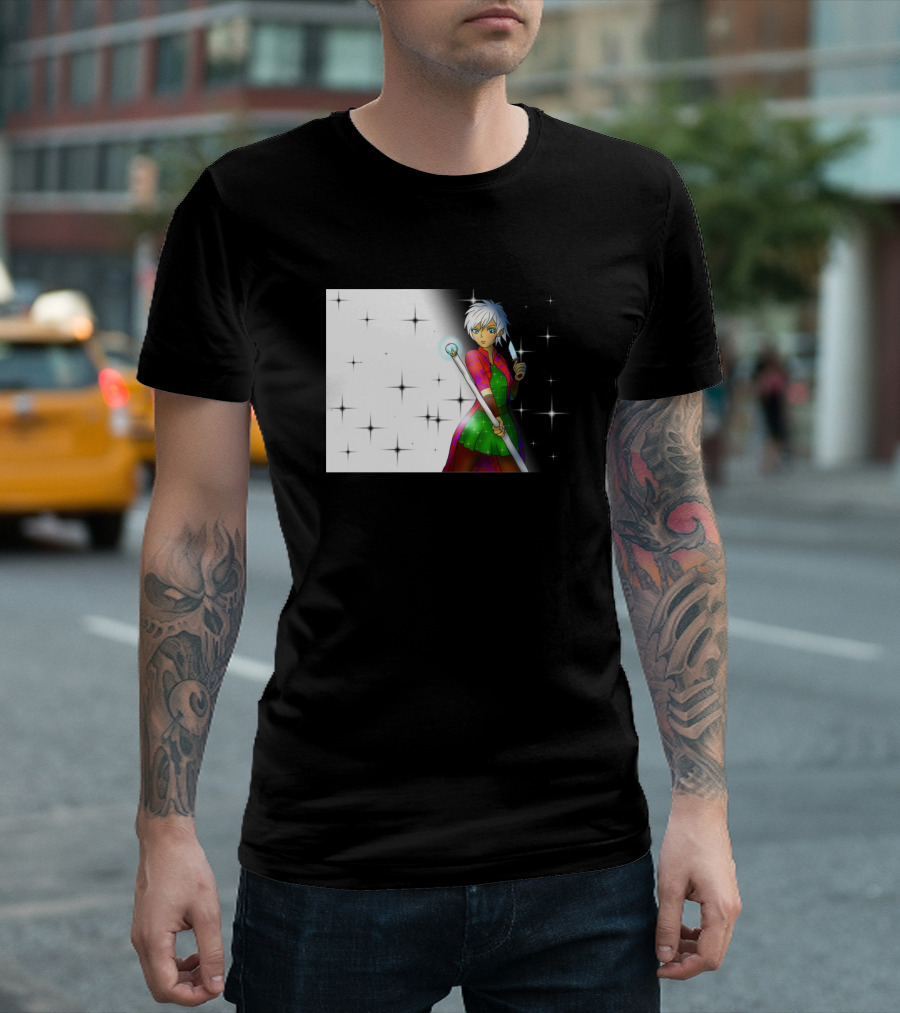 Cute Anime Elf Wizard For DnD Enthusiasts And Fans T-Shirt