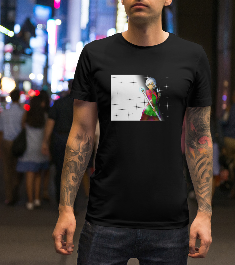 Cute Anime Elf Wizard For DnD Enthusiasts And Fans T-Shirt