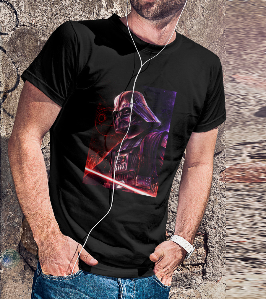 Darth Vader Star Wars Sith Lord Red Lightsaber Cosmic T-Shirt