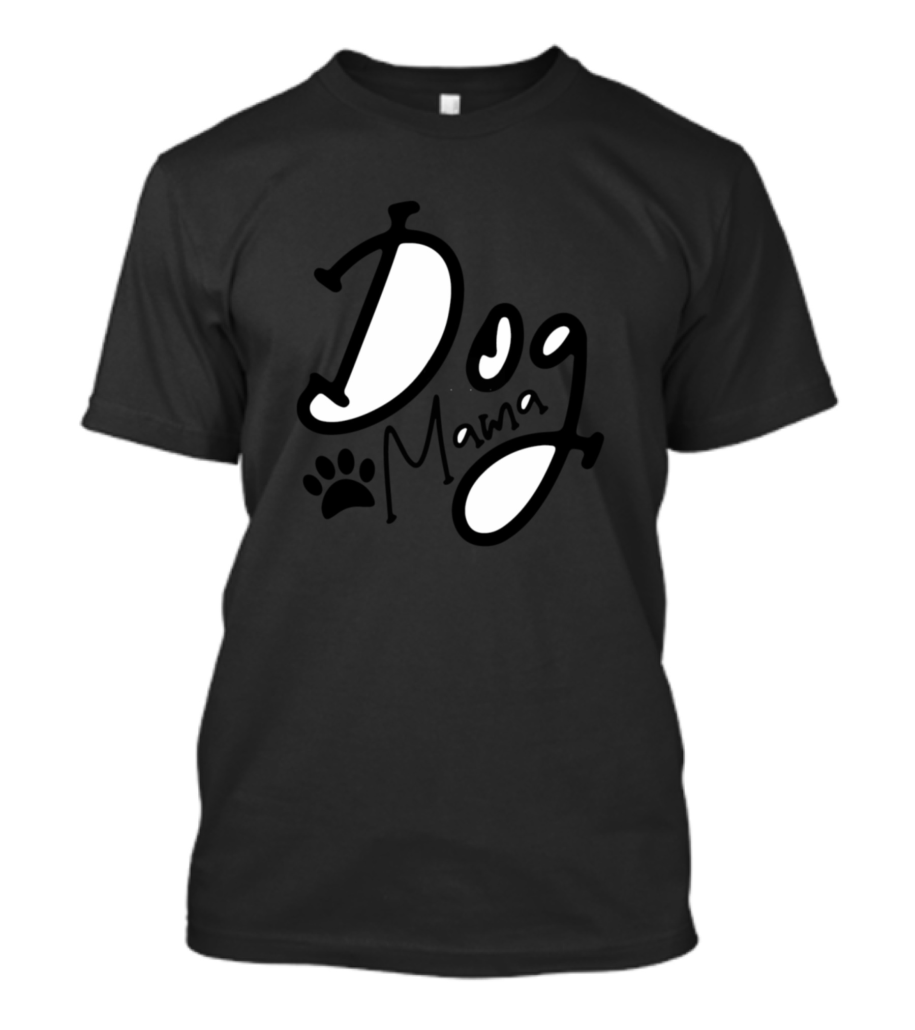 Dog Mama Best Dog Lover Mom Mother Lady Present Paw Prints T-Shirt