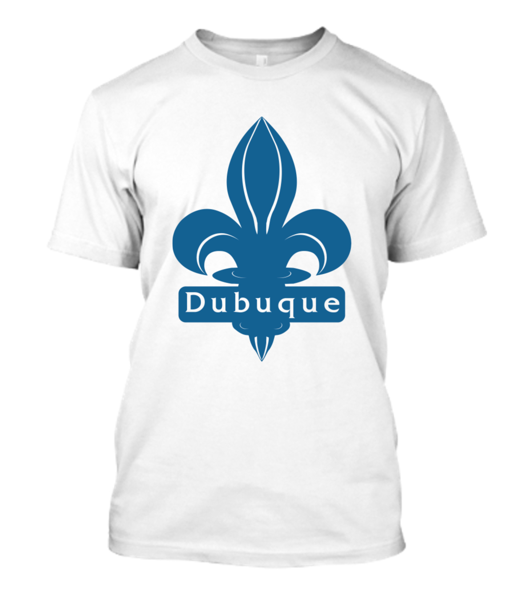 Dubuque Fleur-de-Lis Blue T-Shirt