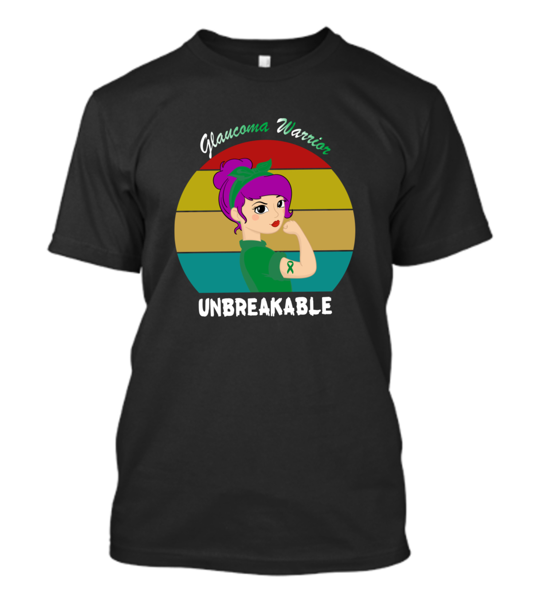 Glaucoma Warrior Unbreakable Women Vintage T-Shirt