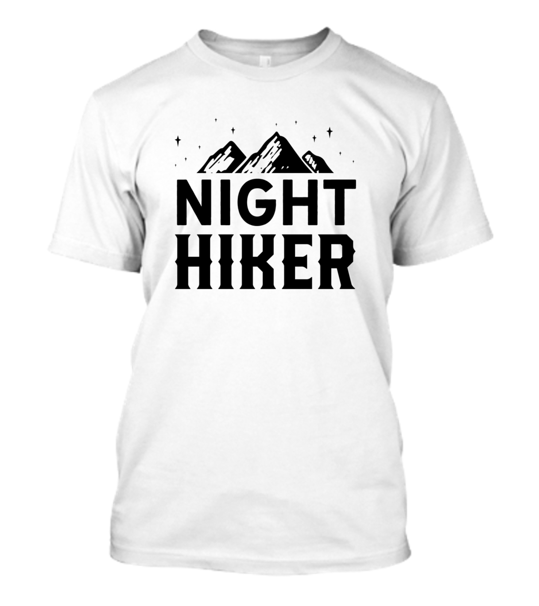 Night Hiker Dark Mountain Trip T-Shirt