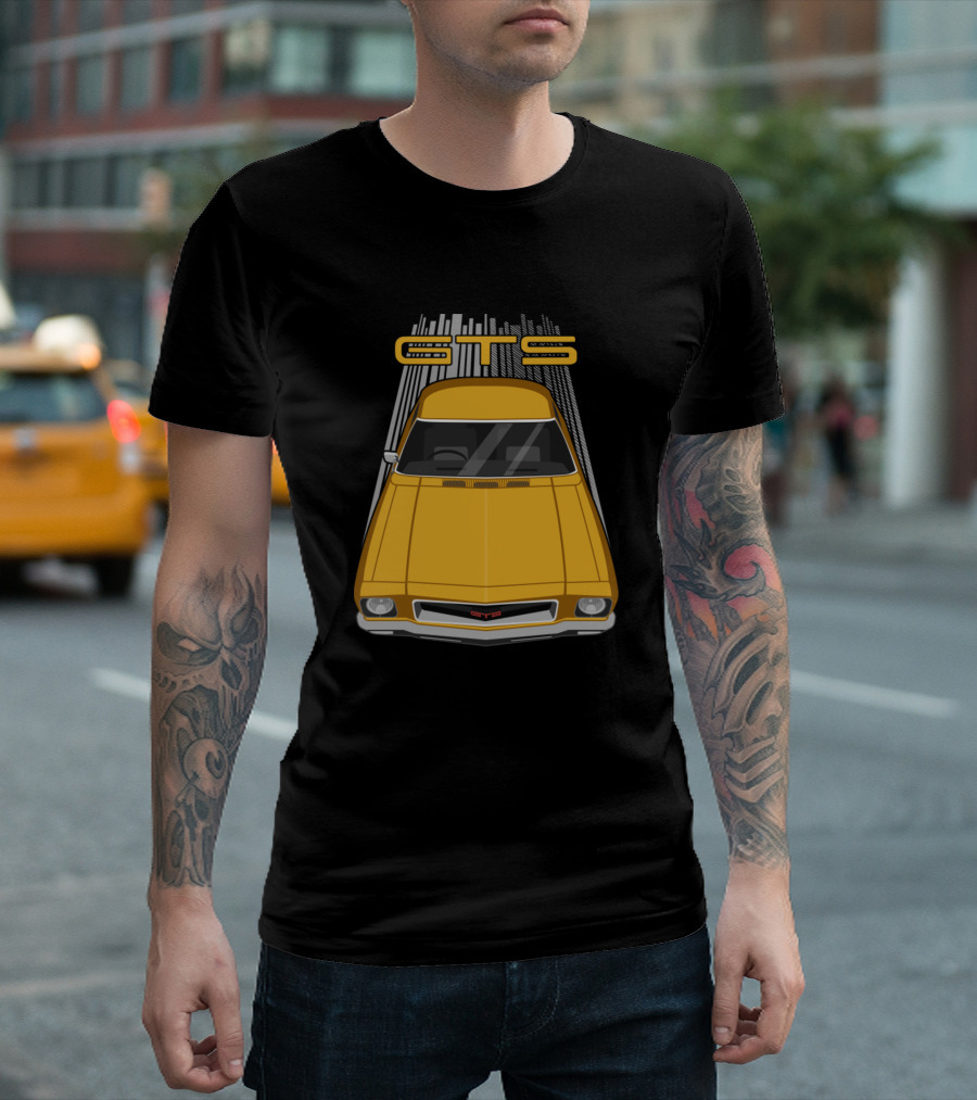 Holden HQ Monaro GTS 350 Yellow Front View Iconic Car T-Shirt