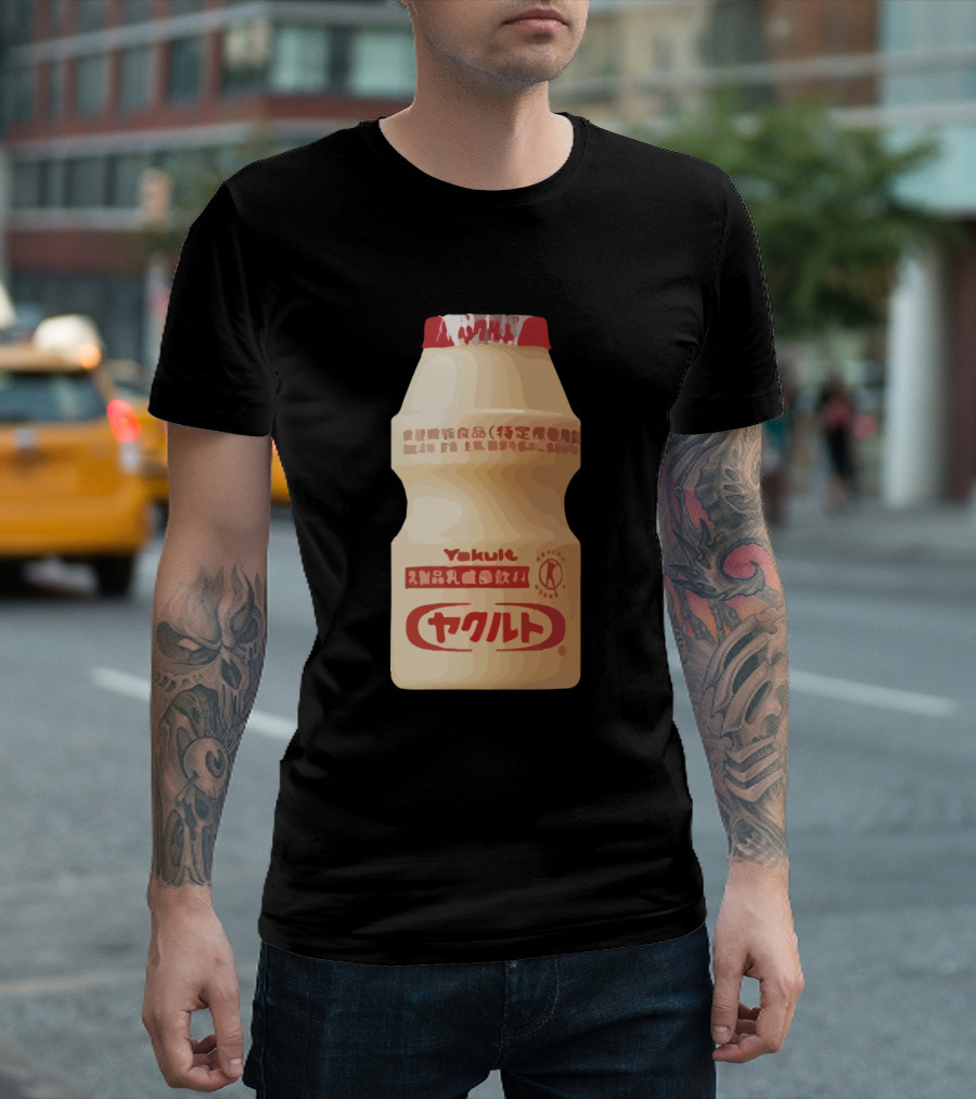 Yakult Japan Drink Bottle Branding Icon Japan T-Shirt