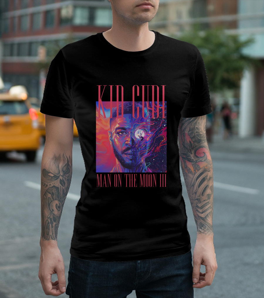 KID CUDI Man On The Moon III Album Cover T-Shirt