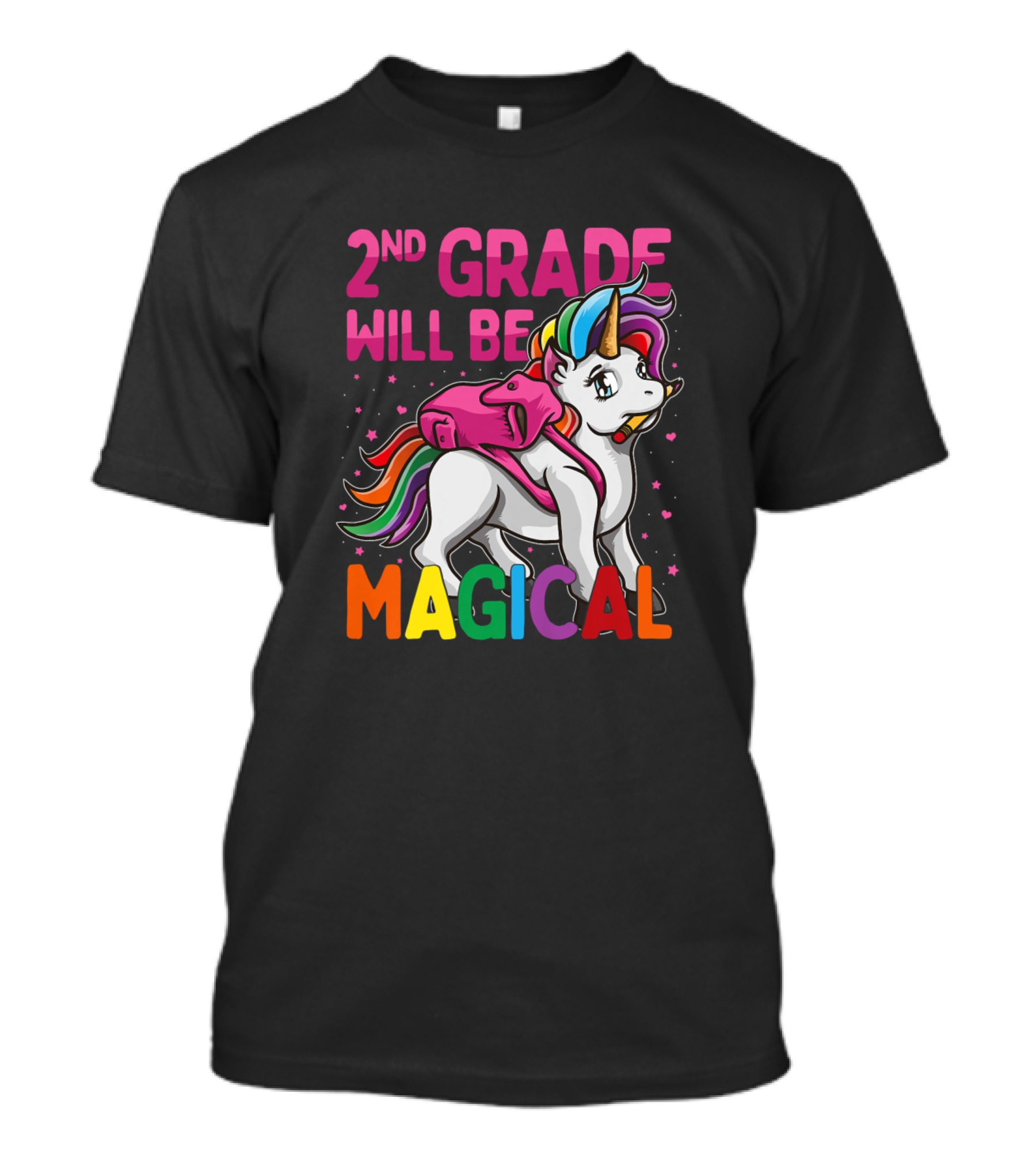 2nd Grade Will Be Magical Unicorn Back To School T-Shirt