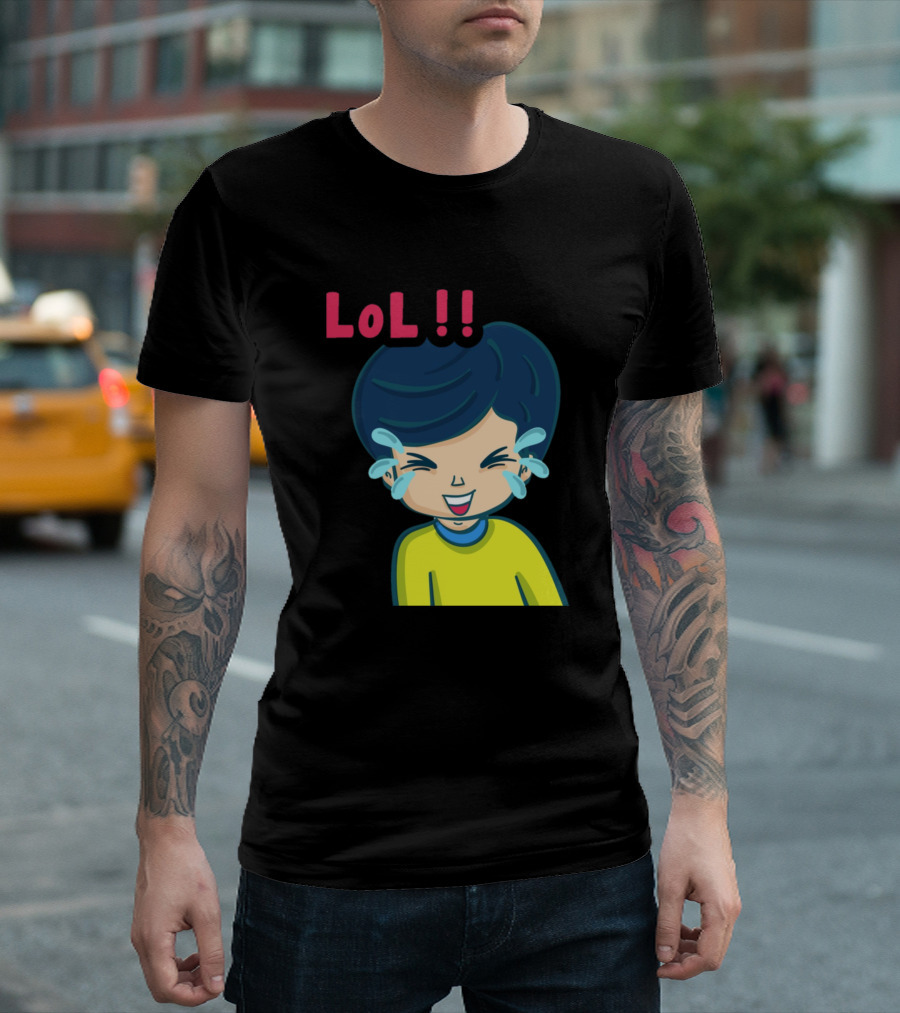 LoL Kids Crying Laughing Face T-Shirt