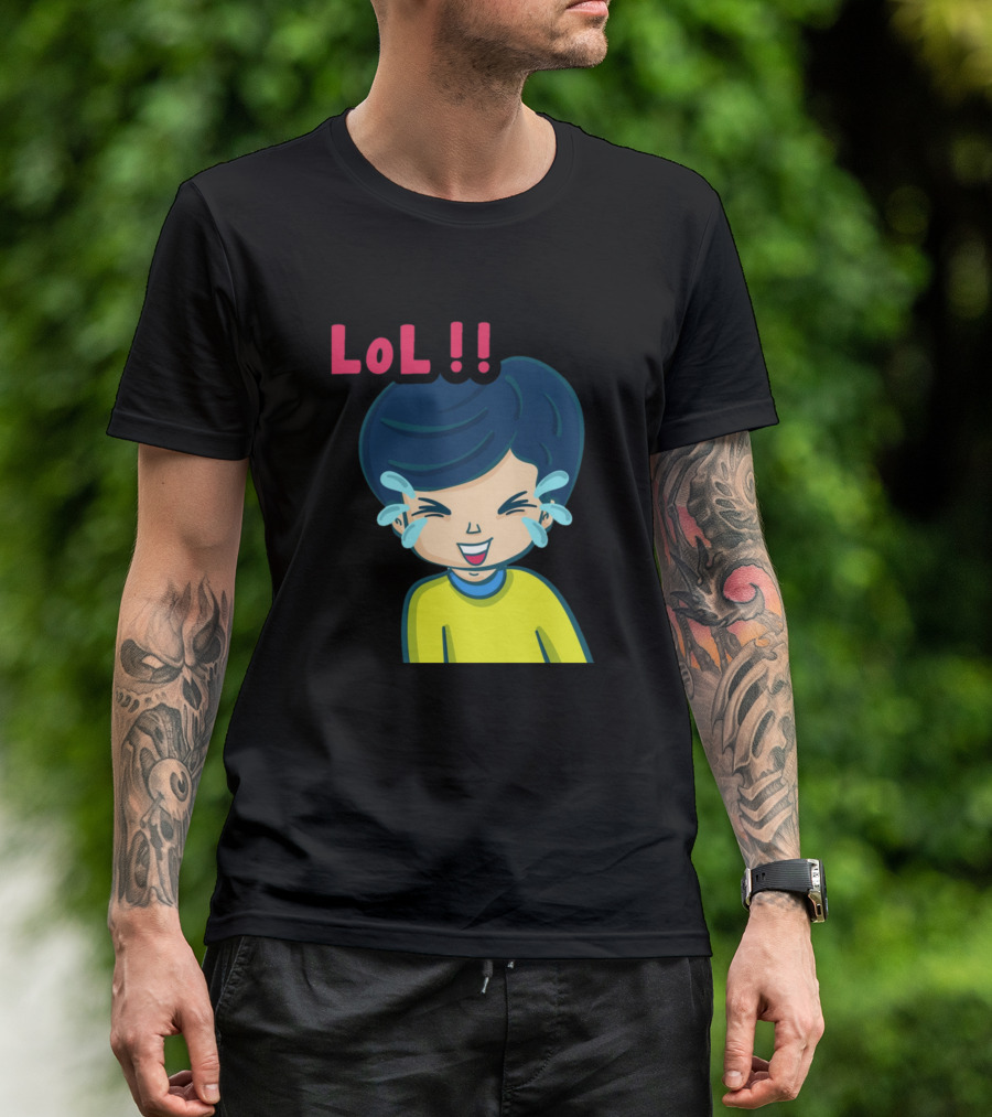 LoL Kids Crying Laughing Face T-Shirt