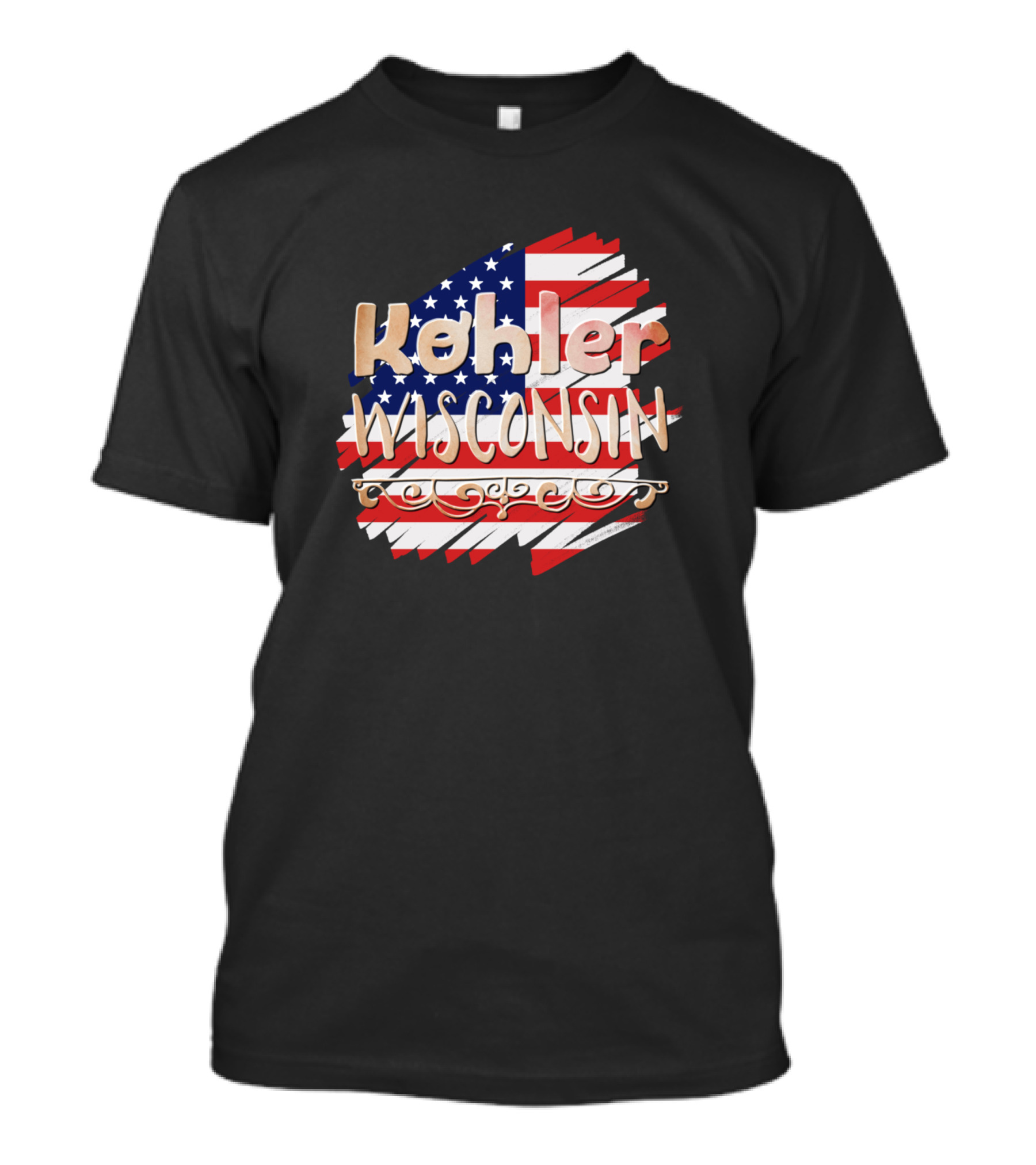 Kohler Wisconsin USA Flag T-Shirt