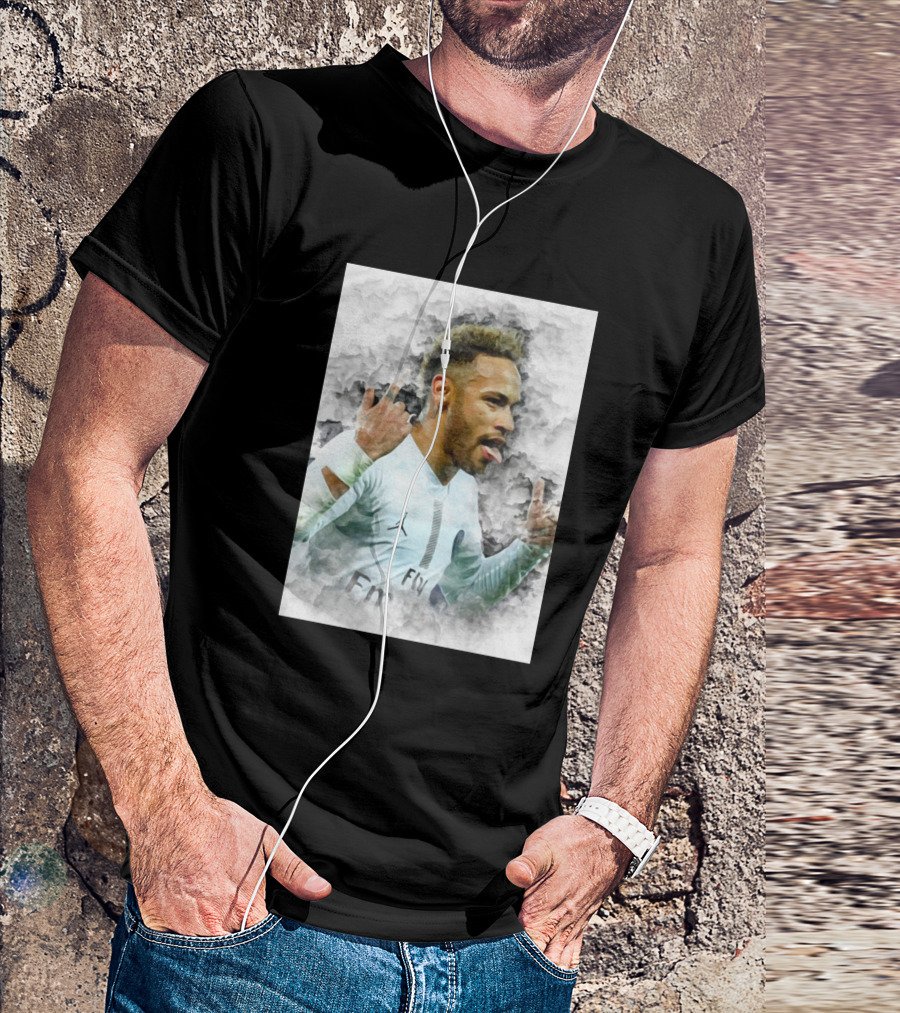 Neymar PSG Jordan Brand Collaboration Football T-Shirt