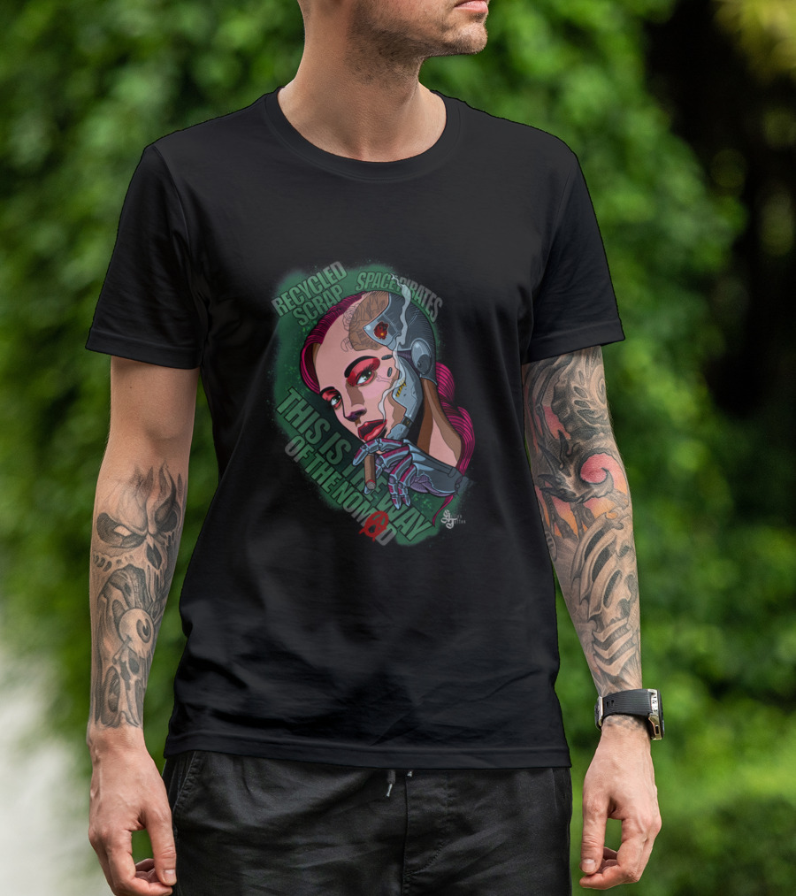 Recycled Scrap Spacepirates This Is The Way Of The Nomad Zoe T-Shirt