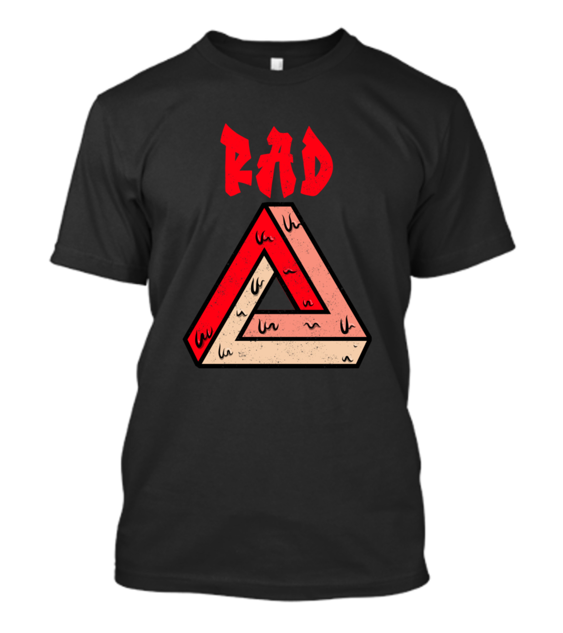 Rad Retro Dripping Triangle T-Shirt