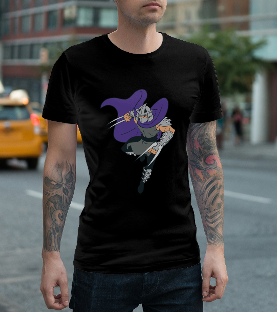 Shredder Teenage Mutant Ninja Turtles Villain Jump Attack T-Shirt