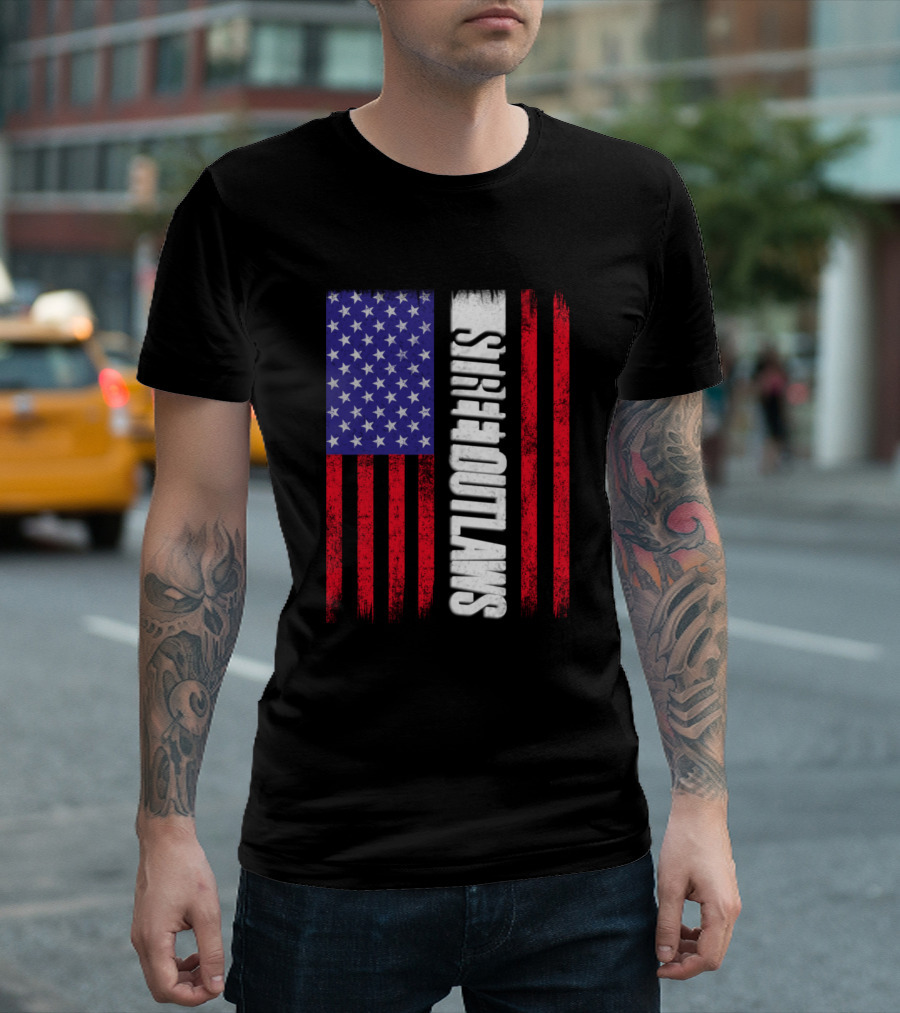 Street Outlaws American Flag T-Shirt