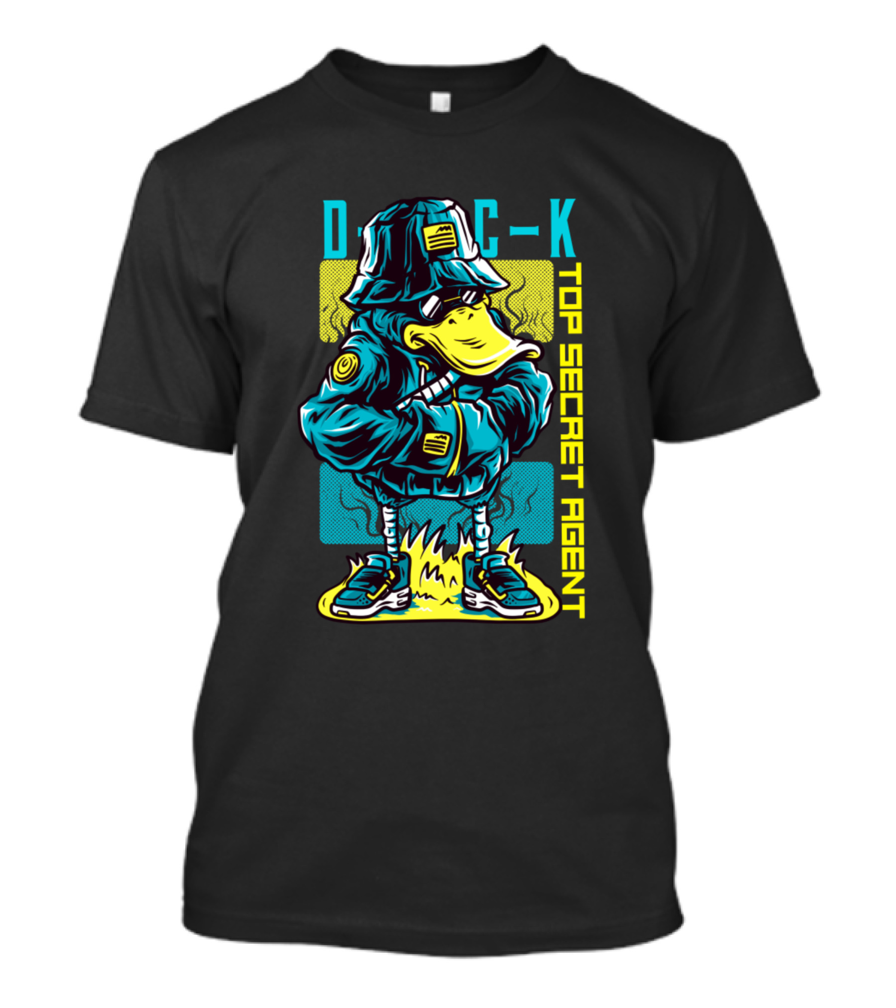 D C K Top Secret Agent Duck T-Shirt