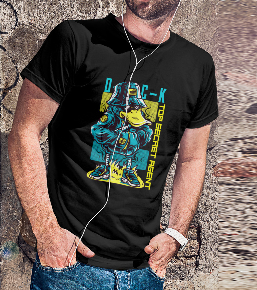 D C K Top Secret Agent Duck T-Shirt