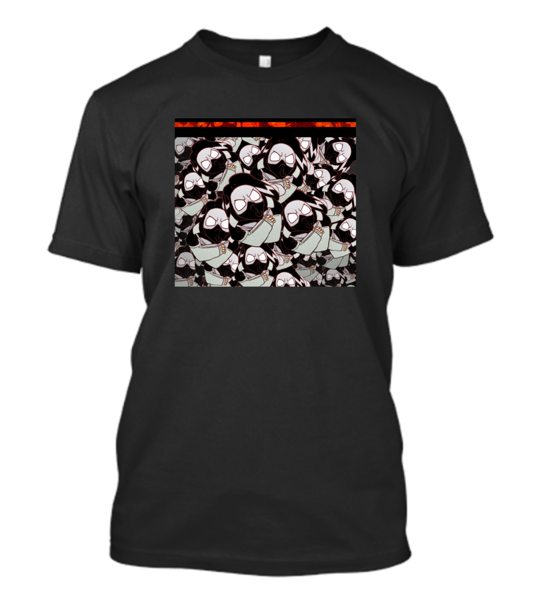 Twice Yeet Hannya Mask Pattern Repeated Anime Characters T-Shirt