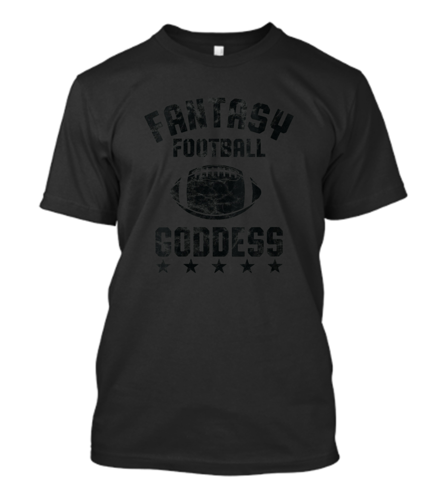 Fantasy Football Goddess Womens Cute Five Star Draft T-Shirt
